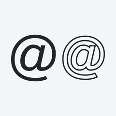 Obraz premium Email vector icon illustration sign