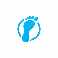 Fototapeta na wymiar Foot care logo design template