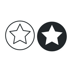 star vector icon illustration sign 