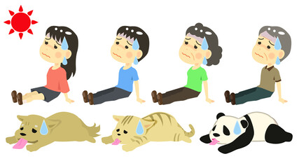熱中症イラスト