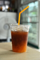 Espresso coffee with finnish vodka, orange juice, grapefruit juice and honey