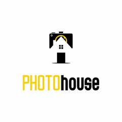 home and camera icon vector on white background