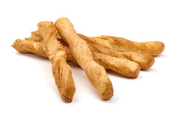 Cheese stick, Breadsticks, isolated on white background. High resolution image.