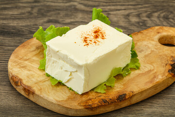 Greek traditional soft feta cheese