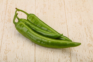 Ripe tasty spicy green pepper