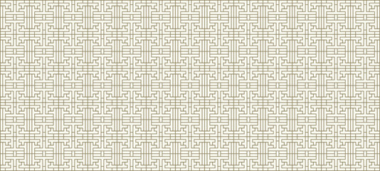 Vector Seamless Traditional Korean Pattern, Background Template, Traditional Geometric Ornament.
