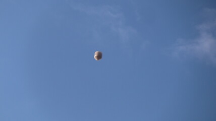 hot air balloon in blue sky