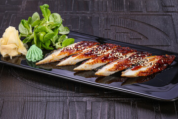 Japanese cuisine Sashimi with eel