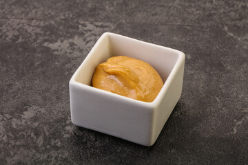 Peanut butter in the bowl