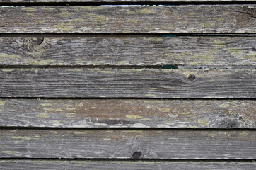 Fototapeta premium Old grey wooden planks horizontal background