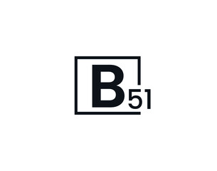 B51, 51B Initial letter logo