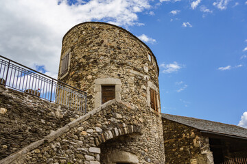 Bernat de So tower in Llivia. 16th Century stone monument in Catalonia.