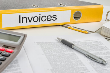 Folder with the label Invoices