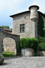 Fototapeta na wymiar Valprivas castle (château de Valprivas). Haute-Loire, Auvergne, France