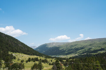 Andorra ski resort during summertime
