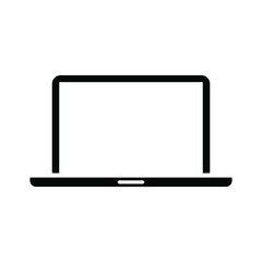 Laptop icon. Laptops or notebook computer. Vector illustration isolated on white background. EPS10