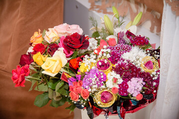 Flowers for a festive event for a woman