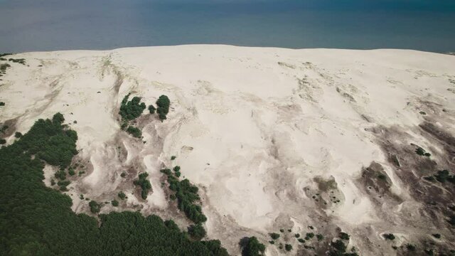 Curonian Spit, Efa dune. Fantastic relief combining desert, vegetation and sea.