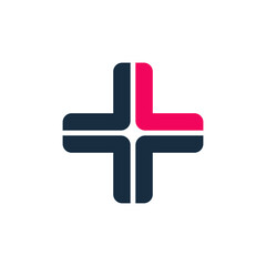 cross medical logo template vector icon