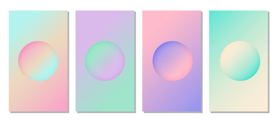 Modern gradient vector background in pastel colors - obrazy, fototapety, plakaty