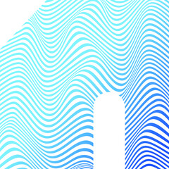 ABSTRACT COLORFUL GRADIENT WAVY LINES PATTERN BACKGROUND. COVER DESIGN 