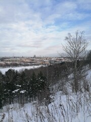 Skiing in the beautiful sunny and snowy weather in &Aring;re Mountains Ski Resort in Sweden