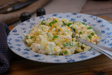Egg Salad with cottage cheese and chives