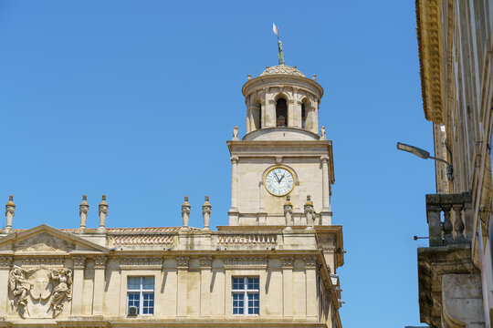 Clock Tower In Arles France