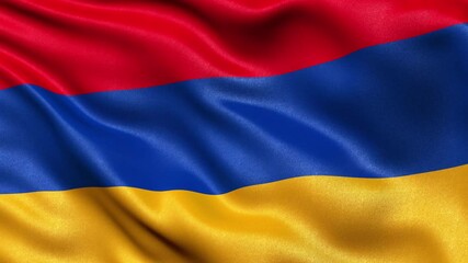 Armenia Flag Seamless Loop