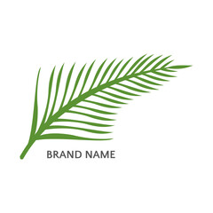 Basic RGB unique and beautiful palm leaf logo