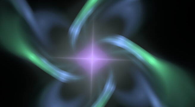 Beautiful Digital Symmetric Fractal cosmic energy vibrant flowing lines and soothing pastel c