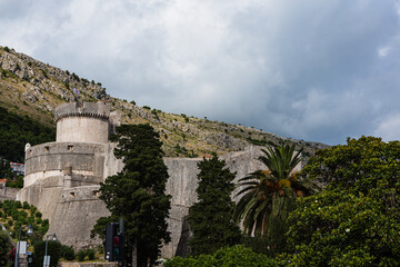 クロアチア　ドゥブロヴニクの旧市街のミンチェタ要塞