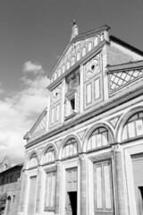 Fototapeta na wymiar Florence, Italy. Black and white photo.