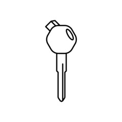 Motorcycle key icon, Simple key design, Vector illustration eps.10