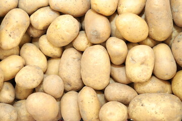 Full frame photo of potatoes