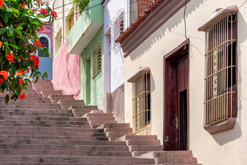 The 'Padre Pico' (English: Father Pico) steps in the Tivoli neighborhood in Santiago de Cuba, Cuba