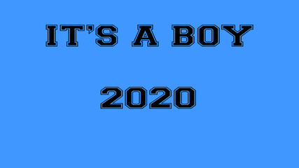 2020 blue its a boy birth background