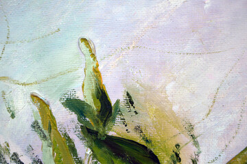 the painting is painted on canvas with oil paints background for creative design
