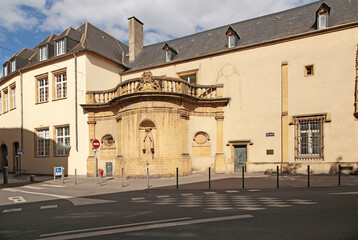 Fototapeta na wymiar Metz, France. The building on St. Nicolas square