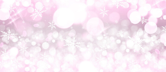 Festive glowing Background. Abstract Glitter Defocused Background With Blinking Stars, snowflakes and sparks. Christmas  Background