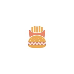 Fresh Burger hamburger logo Template Design logo icon design