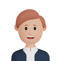 3d rendering man cartoon avatar