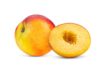 Fototapeta premium Nectarine fruit isolated