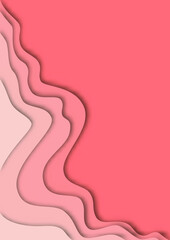 Abstract Multicolor Modern Background With Papercut Style