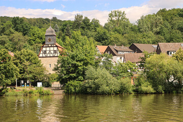 Fototapeta premium Spiekershausen; Dorfkapelle an der Fulda