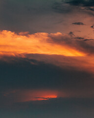 clouds at sunset