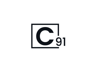 C91, 91C Initial letter logo