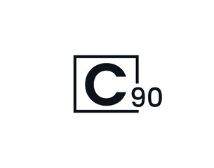 C90, 90C Initial letter logo