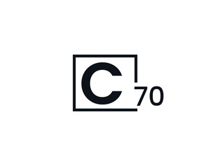 C70, 70C Initial letter logo