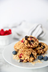 Vegan Berry Breakfast Cookies